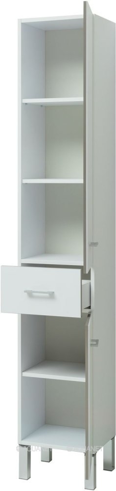 Шкаф-пенал Aquanet Верона 272426 35 белый для ванной в интернет-магазине сантехники Sanbest
