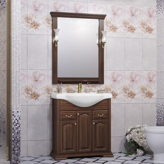 Зеркало Опадирис Риспекто 80 00-00007061 орех антикварный в ванную от интернет-магазине сантехники Sanbest