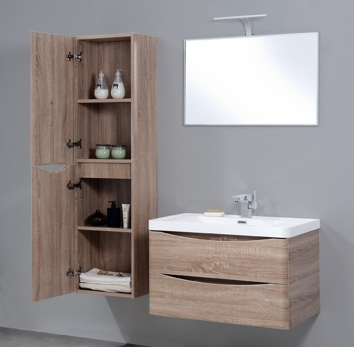 Тумба с раковиной Belbagno ANCONA-N 60 подвесная Rovere Bianco для ванной в интернет-магазине Sanbest