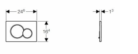 Кнопка для инсталляции Geberit Sigma 01 115.770.11.5 купить в интернет-магазине сантехники Sanbest
