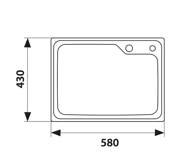 Мойка кухонная Kaiser KSM-5843 сталь купить в интернет-магазине сантехники Sanbest