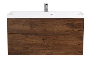 Тумба с раковиной BelBagno MARINO H60-2C-SO-RW-P 120 Rovere Moro для ванной в интернет-магазине Sanbest