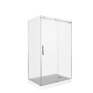 Душевой уголок Good Door Galaxy WTW+SP 130х100 стекло прозрачное/профиль хром купить в интернет-магазине Sanbest
