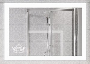 Зеркало с подсветкой Art&Max Soli AM-Sol-1000-700-DS-F-H 100x70 в ванную от интернет-магазине сантехники Sanbest