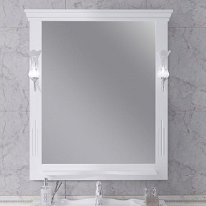 Зеркало Опадирис Риспекто 85 00-00007063 белый матовый в ванную от интернет-магазине сантехники Sanbest