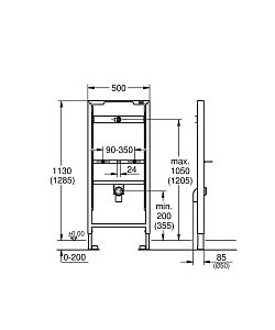 Инсталляция для писсуара Grohe Rapid SL 38517001 купить в интернет-магазине сантехники Sanbest