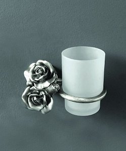 Стакан Art&Max Rose AM-0914-T серебро купить в интернет-магазине сантехники Sanbest