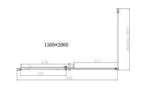 Душевой уголок Vincea DICE VSR-4D1013CL 130x100 хром/прозрачный купить в интернет-магазине Sanbest