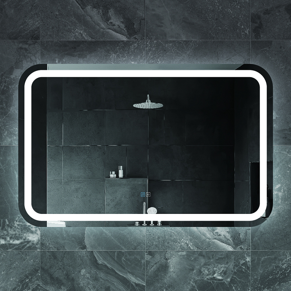 Зеркало с LED подстветкой Cezares STYLUS CZR-SPC-LED-TCH-WARM 110x70 в ванную от интернет-магазине сантехники Sanbest