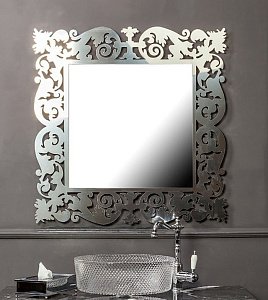 Зеркало Armadi Art Caprice поталь серебро 80 в ванную от интернет-магазине сантехники Sanbest