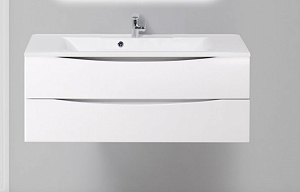 Тумба с раковиной BelBagno MARINO 2C-SO-BL-P 110 Bianco Lucido для ванной в интернет-магазине Sanbest