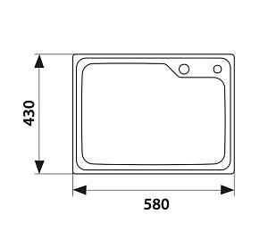 Мойка кухонная Kaiser KSM-5843 сталь купить в интернет-магазине сантехники Sanbest