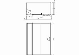 Душевой уголок Burlington с раздвижной дверью 150x76 стекло прозрачное/профиль хром купить в интернет-магазине Sanbest