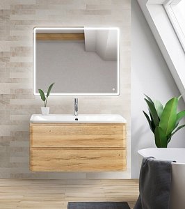 Тумба с раковиной BelBagno ALBANO 90 Rovere Rustico для ванной в интернет-магазине Sanbest