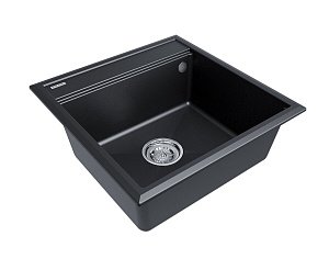 Кухонная мойка Paulmark STEPIA-500 PM115051-BLM 500х510 черный металлик купить в интернет-магазине сантехники Sanbest
