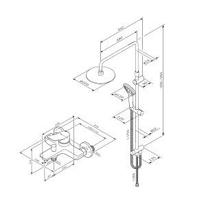 Душевая система AM.PM X-Joy F40885A34 купить в интернет-магазине сантехники Sanbest