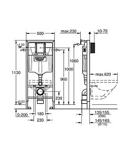 Инсталляция для унитаза Grohe Rapid SL 38536001 купить в интернет-магазине сантехники Sanbest