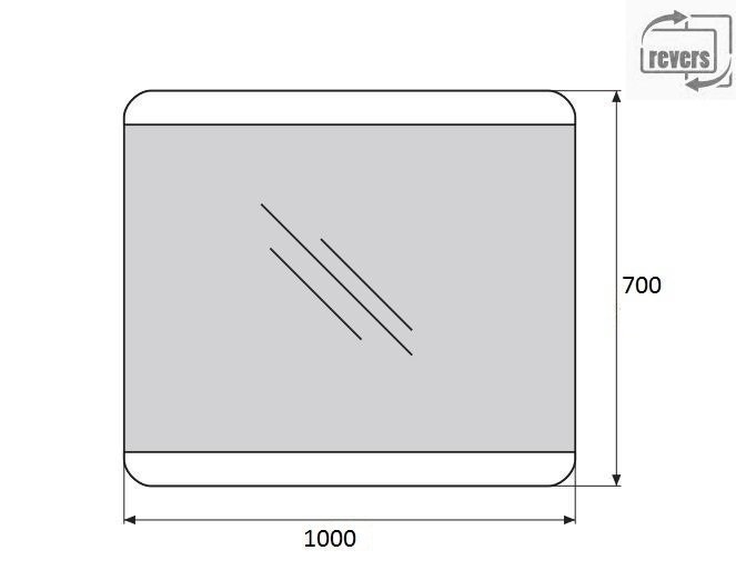 Зеркало BelBagno SPC-CEZ-1000-700-LED-TCH в ванную от интернет-магазине сантехники Sanbest