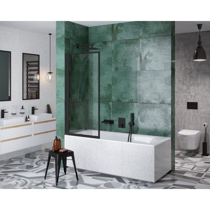 Зеркало Excellent Kuadro 100x50 черный в ванную от интернет-магазине сантехники Sanbest