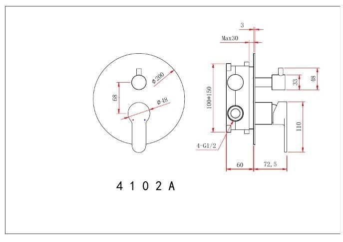 Душевая система Berges VENTAS 73004 черный матовый купить в интернет-магазине сантехники Sanbest