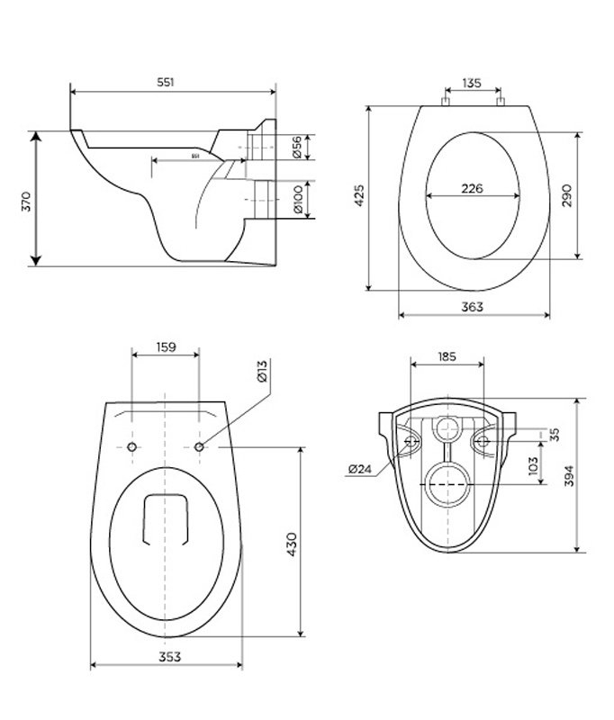 Унитаз с инсталляцией Pestan Fluenta Basic SET40006460AM с крышкой микролифт купить в интернет-магазине Sanbest