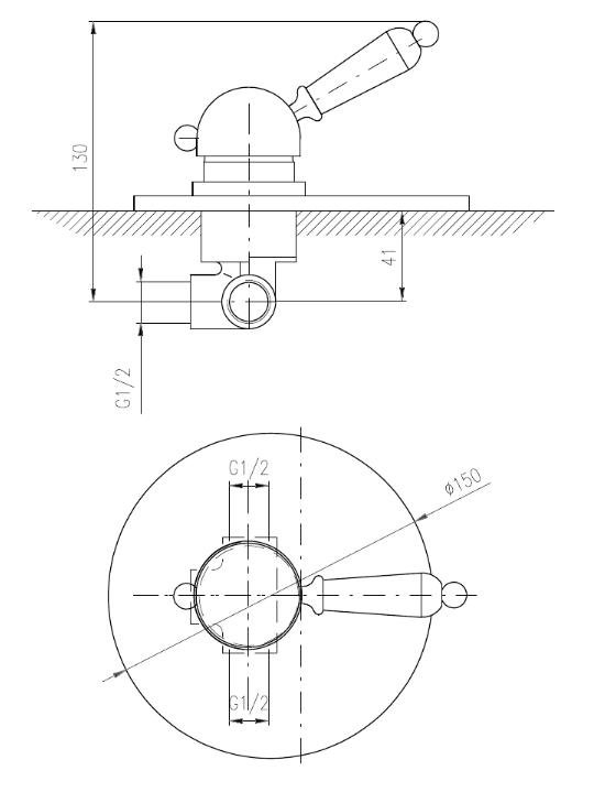 Смеситель для душа Rav-Slezak LABE L083L купить в интернет-магазине сантехники Sanbest