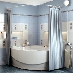 Карниз для шторы Радомир на ванну Филадельфия купить в интернет-магазине сантехники Sanbest