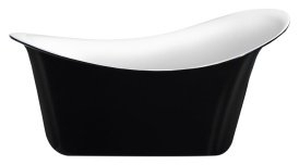 Ванна акриловая Lagard Tiffany Black Agate 175х82.5 черная купить в интернет-магазине Sanbest