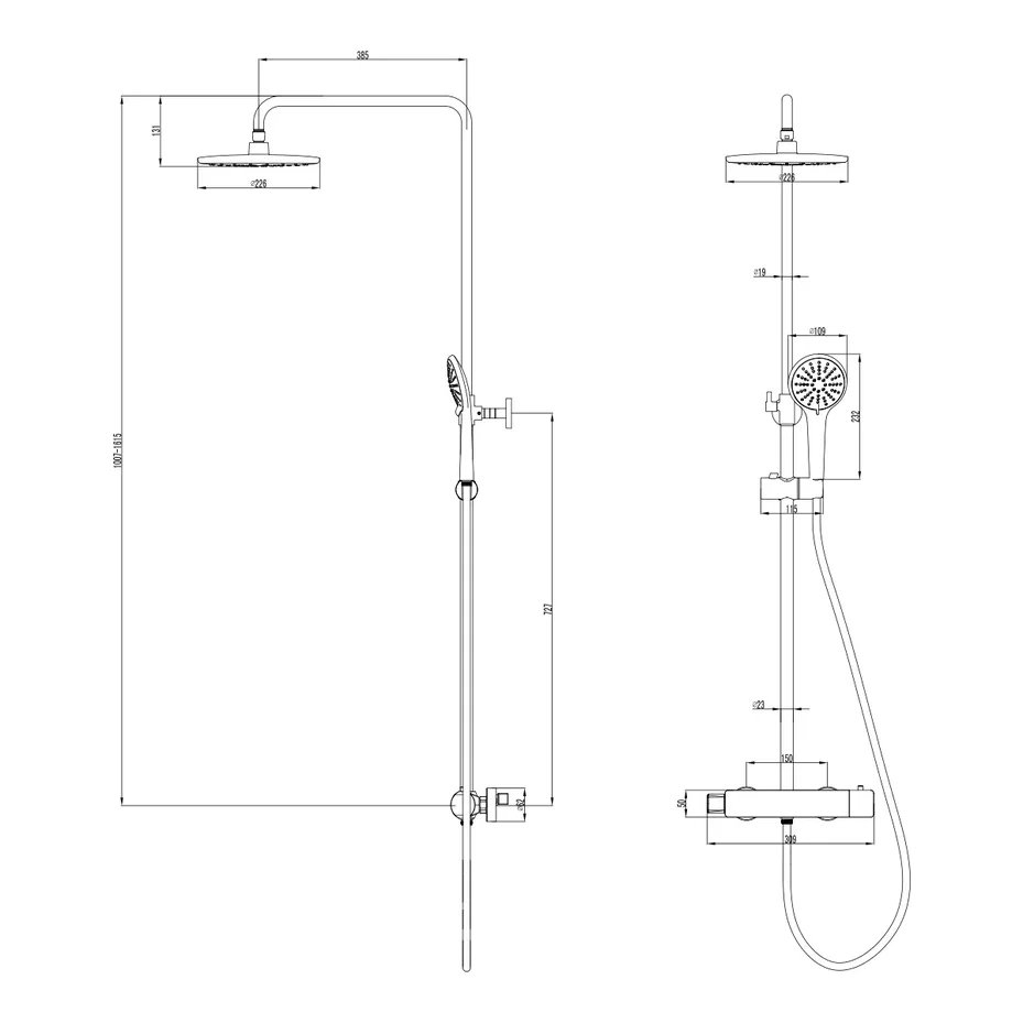 Душевая колонна Lemark Bronx LM3770GM купить в интернет-магазине сантехники Sanbest