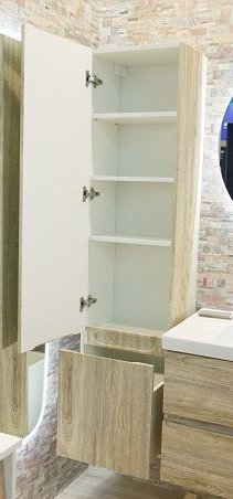 Шкаф подвесной Art&Max TECHNO 40 Монти мрамор для ванной в интернет-магазине сантехники Sanbest