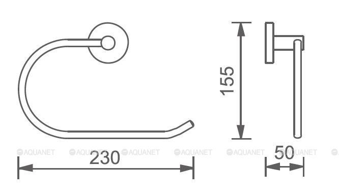 Полотенцедержатель Aquanet 264910 купить в интернет-магазине сантехники Sanbest
