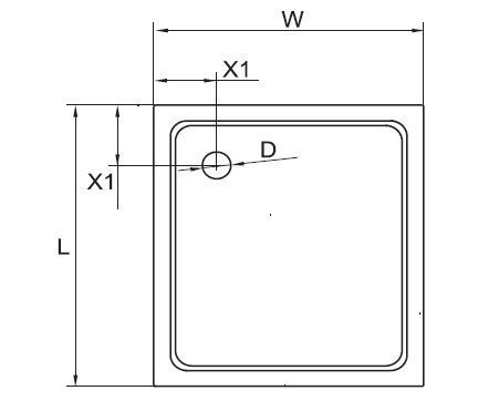 Душевой поддон Cezares TRAY-M-A 100x100 купить в интернет-магазине Sanbest