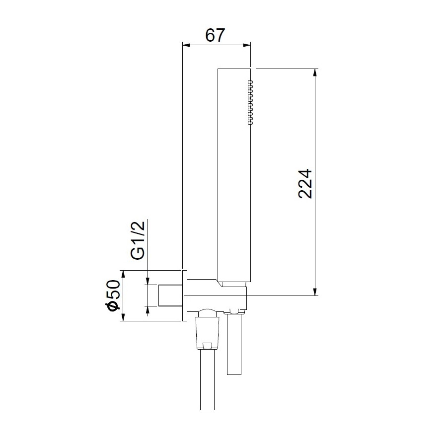 Душевой гарнитур Webert Shower Set AC1046740 белый матовый купить в интернет-магазине сантехники Sanbest