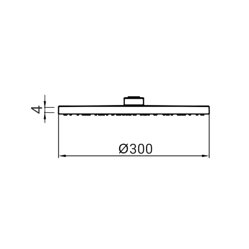 Верхний душ Webert SHOWER SET AC1010015STEEL хром купить в интернет-магазине сантехники Sanbest