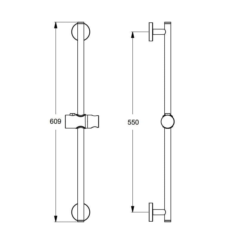 Душевая штанга Ideal Standard Idealrain B9420AA купить в интернет-магазине сантехники Sanbest