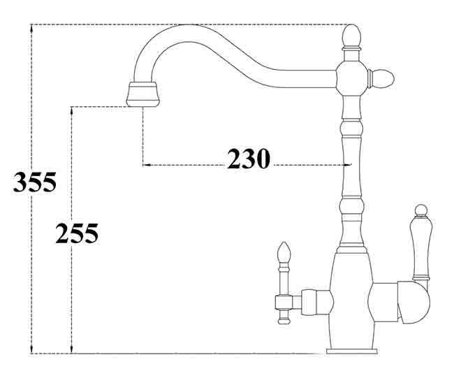 Смеситель для кухни Zorg Sanitary ZR 312 YF-33 Хром купить в интернет-магазине сантехники Sanbest