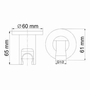 Подключение для шланга WasserKRAFT A099 купить в интернет-магазине сантехники Sanbest