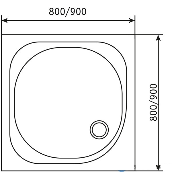 Душевой поддон RGW SMC-W 90x90 57350199-01 белый купить в интернет-магазине Sanbest