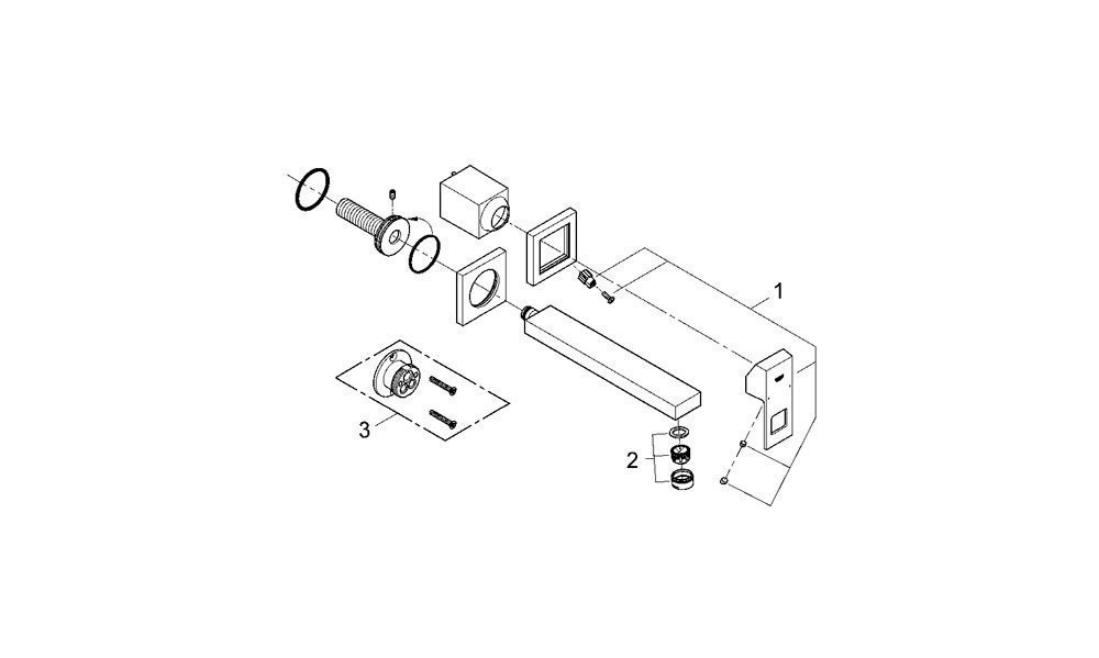 Смеситель для раковины Grohe Eurocube 23447000 купить в интернет-магазине сантехники Sanbest