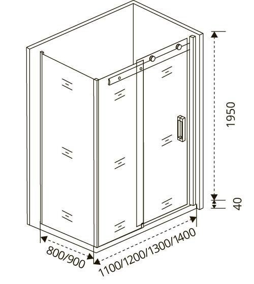 Душевой уголок Good door ALTAIR WTW+SP 110x80 купить в интернет-магазине Sanbest