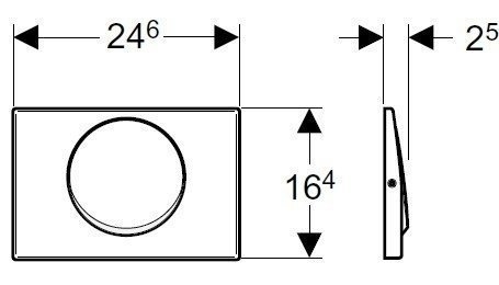 Кнопка для инсталляции Geberit Mambo купить в интернет-магазине сантехники Sanbest