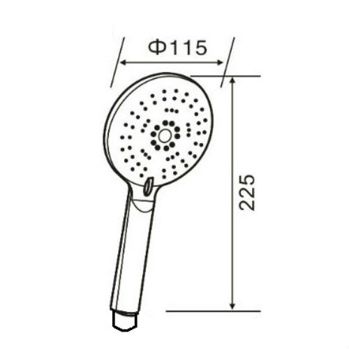 Душевая лейка Orange O-Shower OS03 хром купить в интернет-магазине сантехники Sanbest