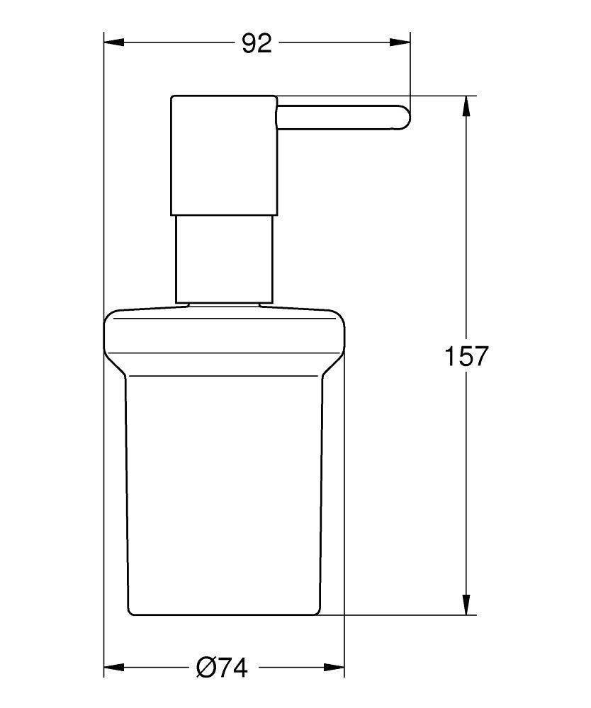 Дозатор для жидкого мыла Grohe Essentials 40394001 с держателем Essentials Authentic купить в интернет-магазине сантехники Sanbest