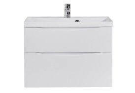 Тумба с раковиной BelBagno MARINO H60-2C-SO-BL-P 90 Bianco Lucido для ванной в интернет-магазине Sanbest