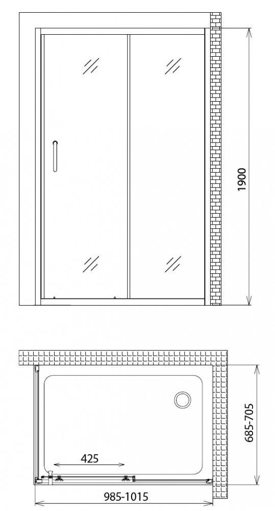 Душевой уголок Gemy Victoria S30191H-A70 купить в интернет-магазине Sanbest