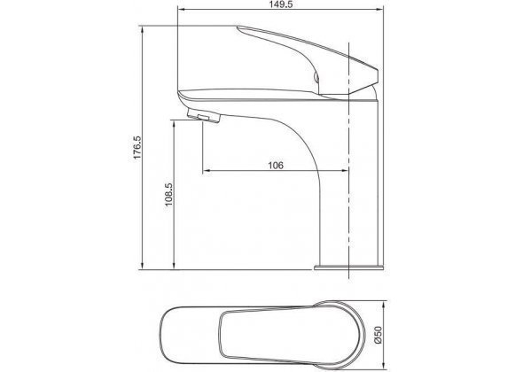 Смеситель для раковины Aquanet Atletic AF310-10С купить в интернет-магазине сантехники Sanbest