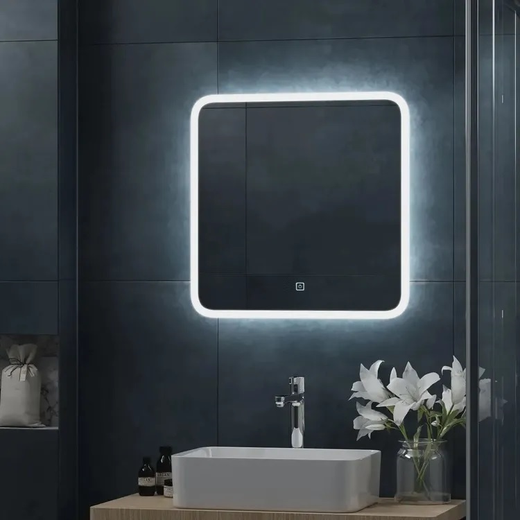 Зеркало с подсветкой CeruttiSpa Мадера 60 9577 в ванную от интернет-магазине сантехники Sanbest