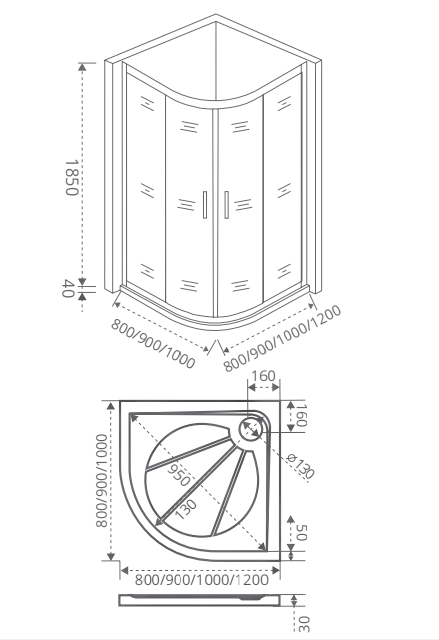 Душевой уголок Good door INFINITY R 80x80 прозрачный с рисунком купить в интернет-магазине Sanbest