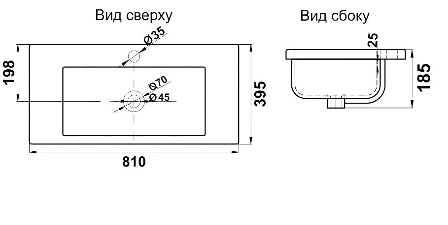 Раковина Melana S80 (9393) 9393 (S80)-805 белая купить в интернет-магазине Sanbest