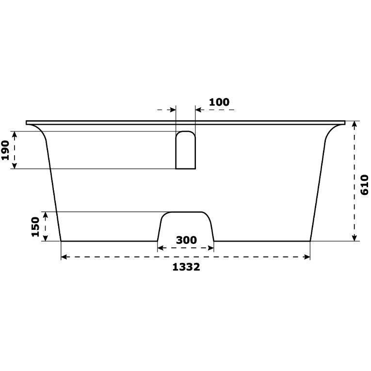 Ванна BAS Венеция 170x80 белый купить в интернет-магазине Sanbest